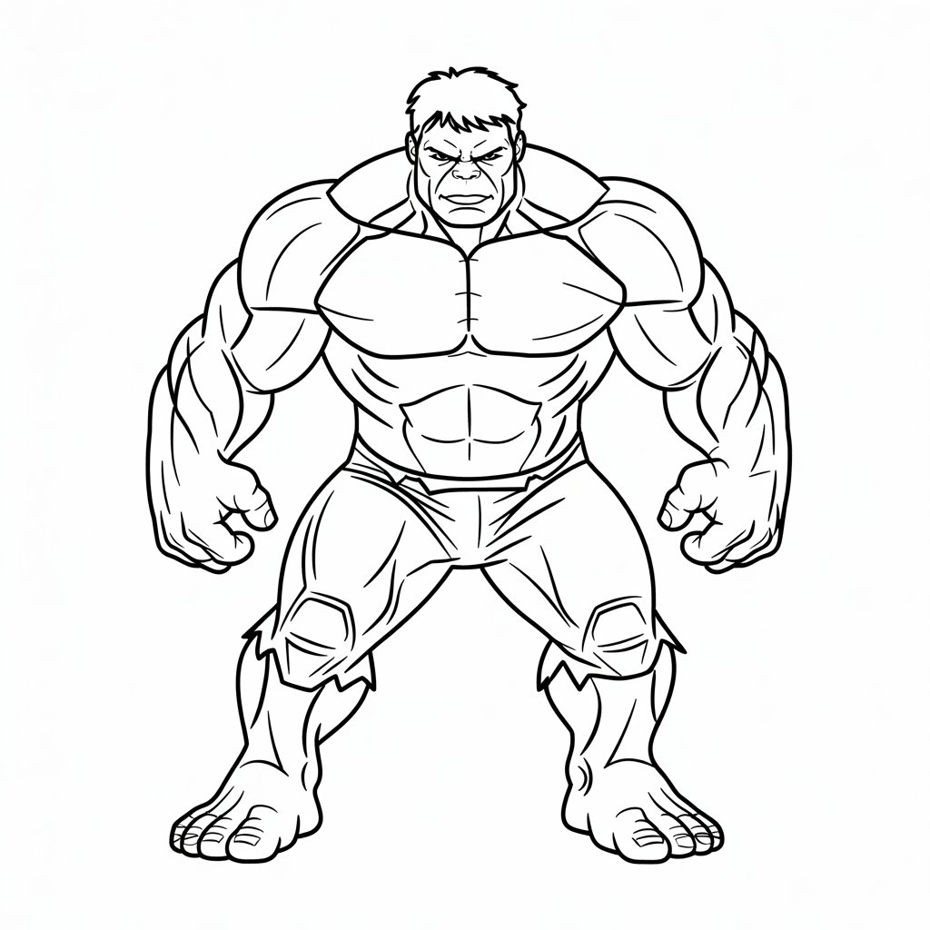 desenhos hulk para colorir