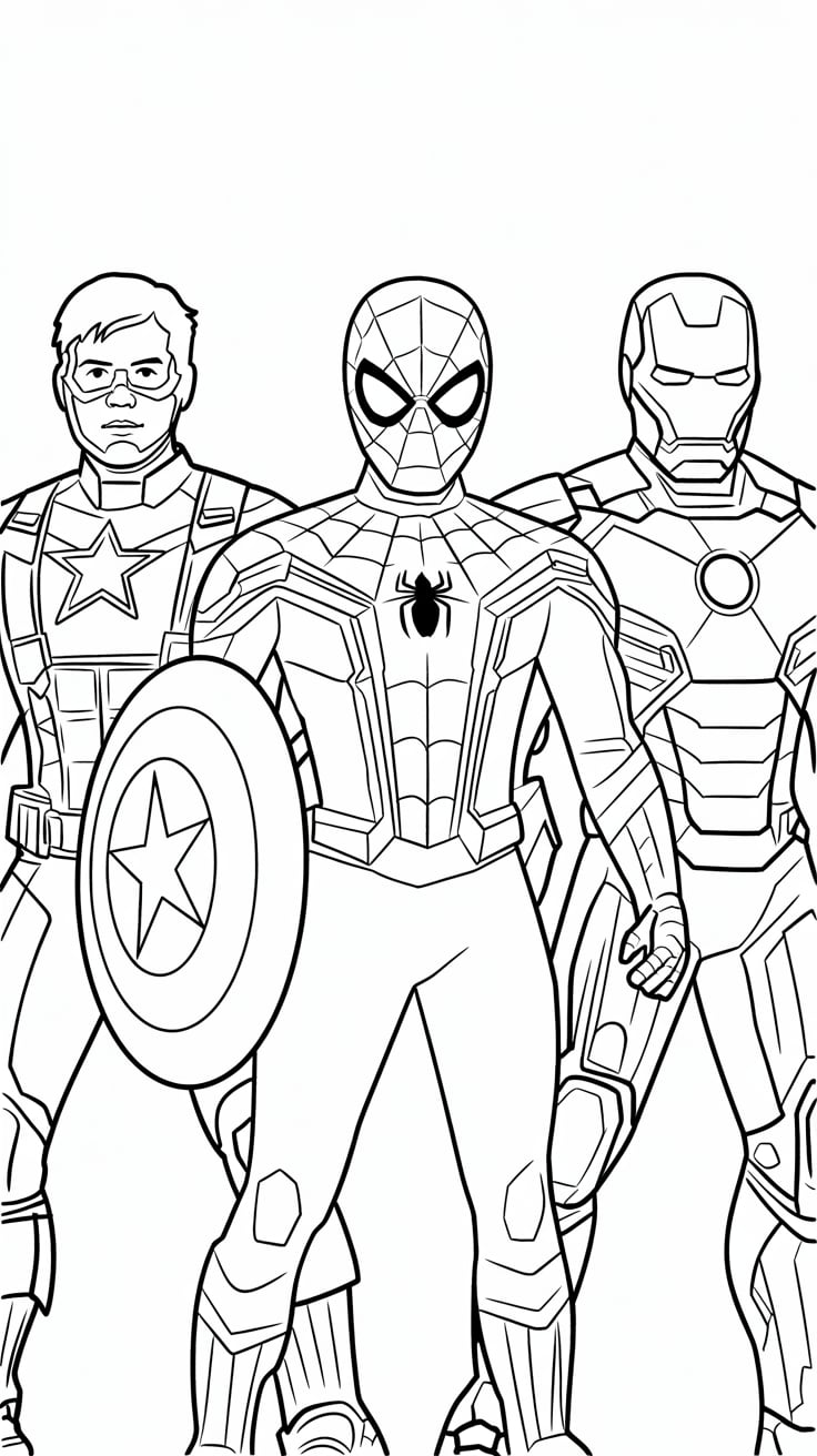 desenhos para colorir super herois marvel