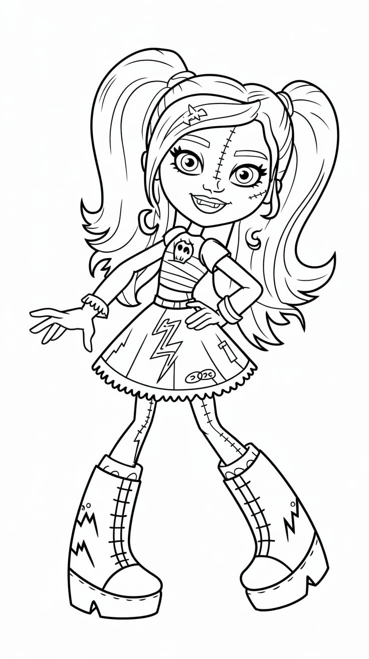 desenho monster high colorir