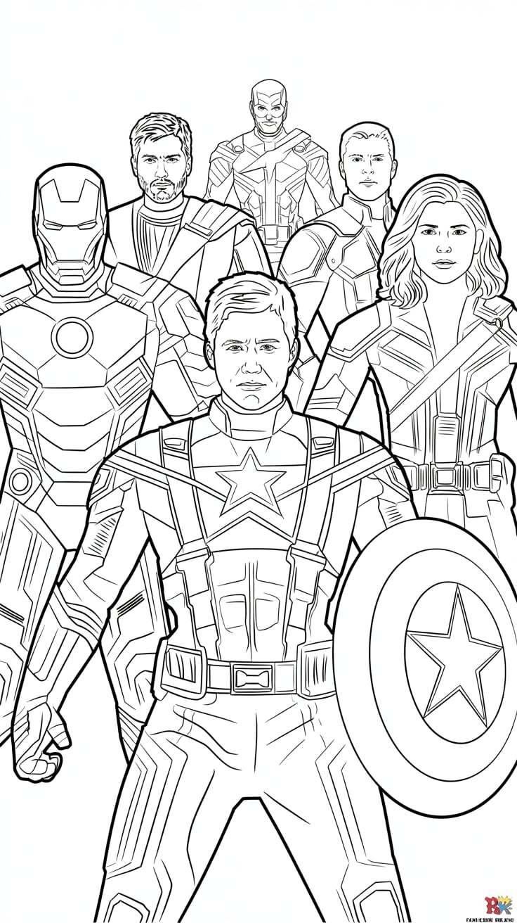 desenhos de super herois da marvel para colorir e imprimir