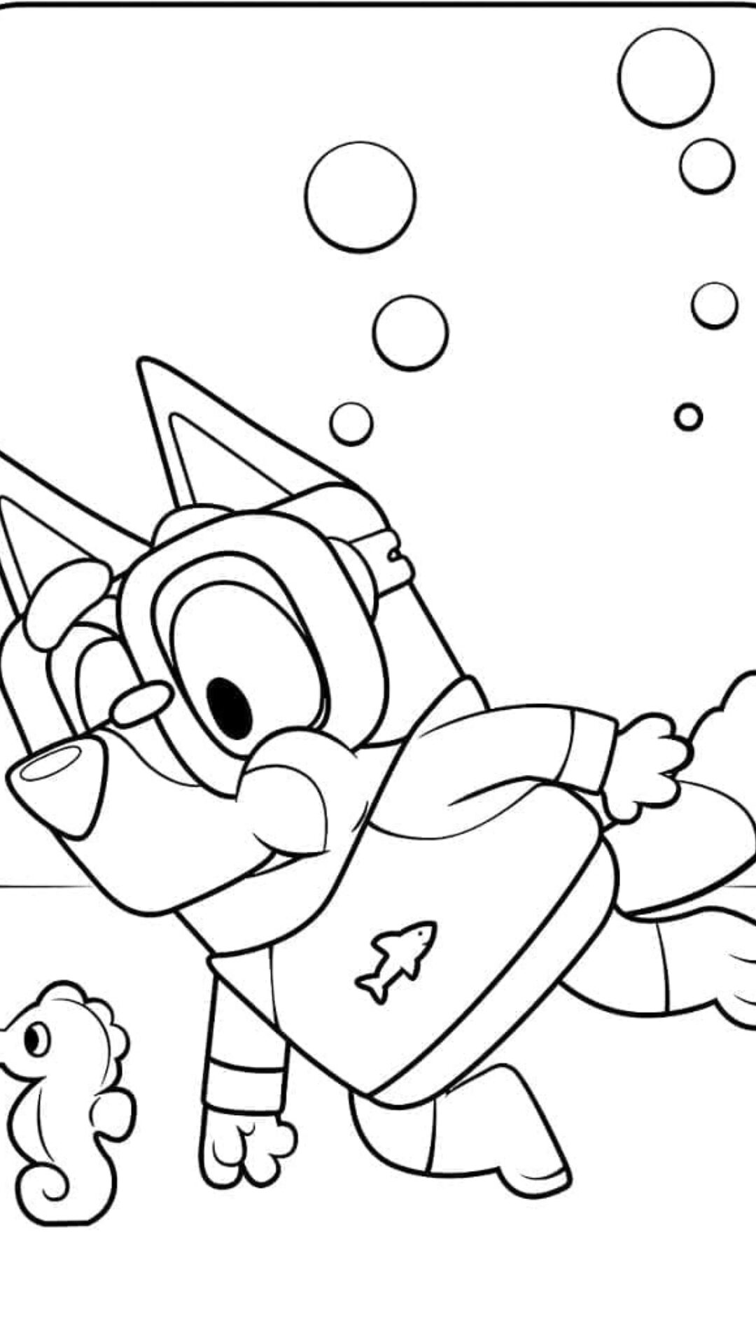 bluey coloring pages