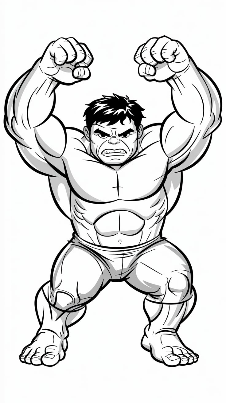 desenho do hulk para colorir e imprimir