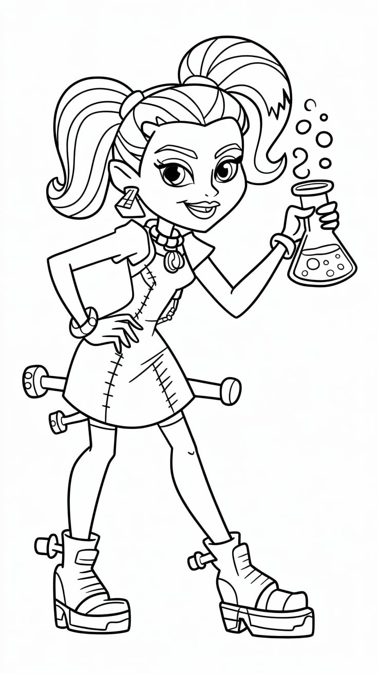 desenho para colorir monster high