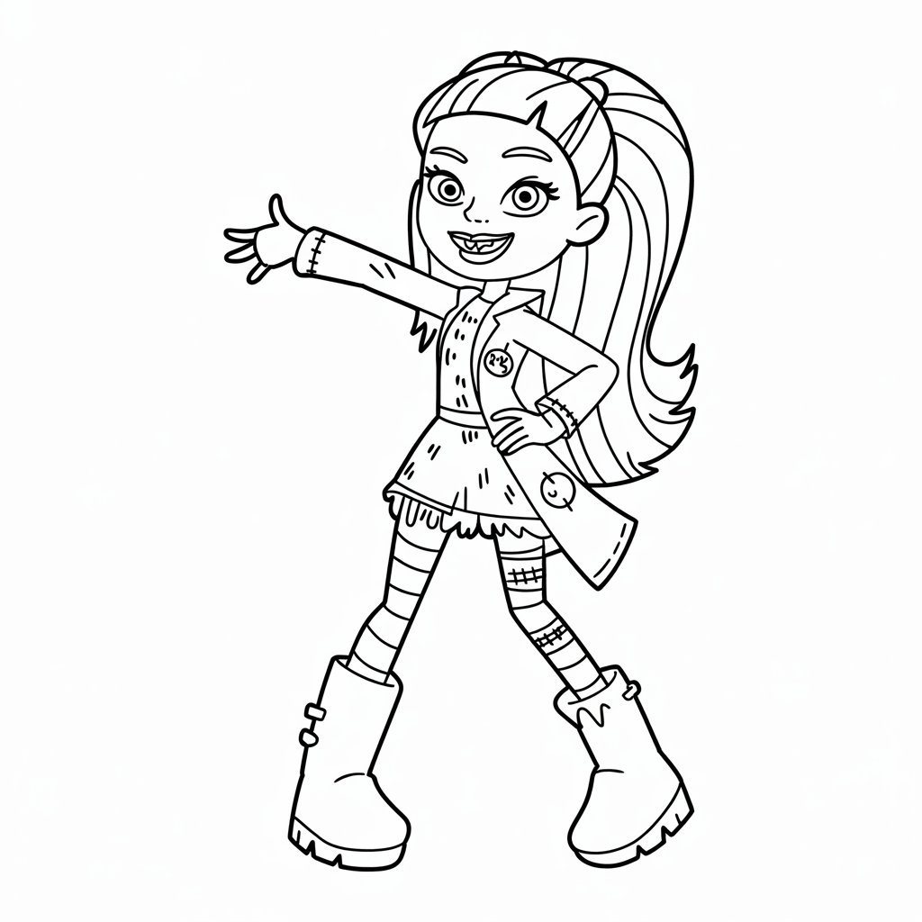 desenho monster high para colorir