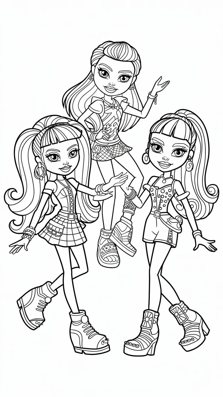 monster high para colorir imprimir