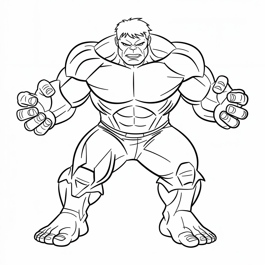 hulk para colorir e imprimir
