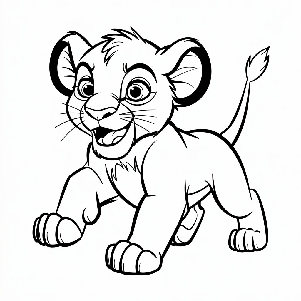 desenhos para colorir do rei leão