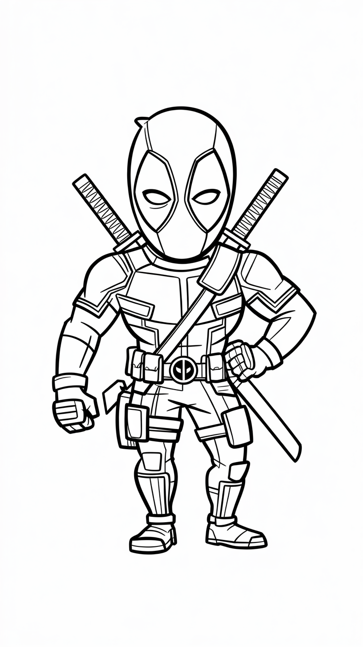 coloring pictures of deadpool