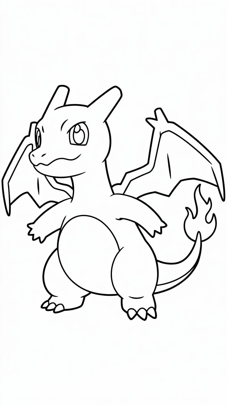 charizard para colorir e imprimir
