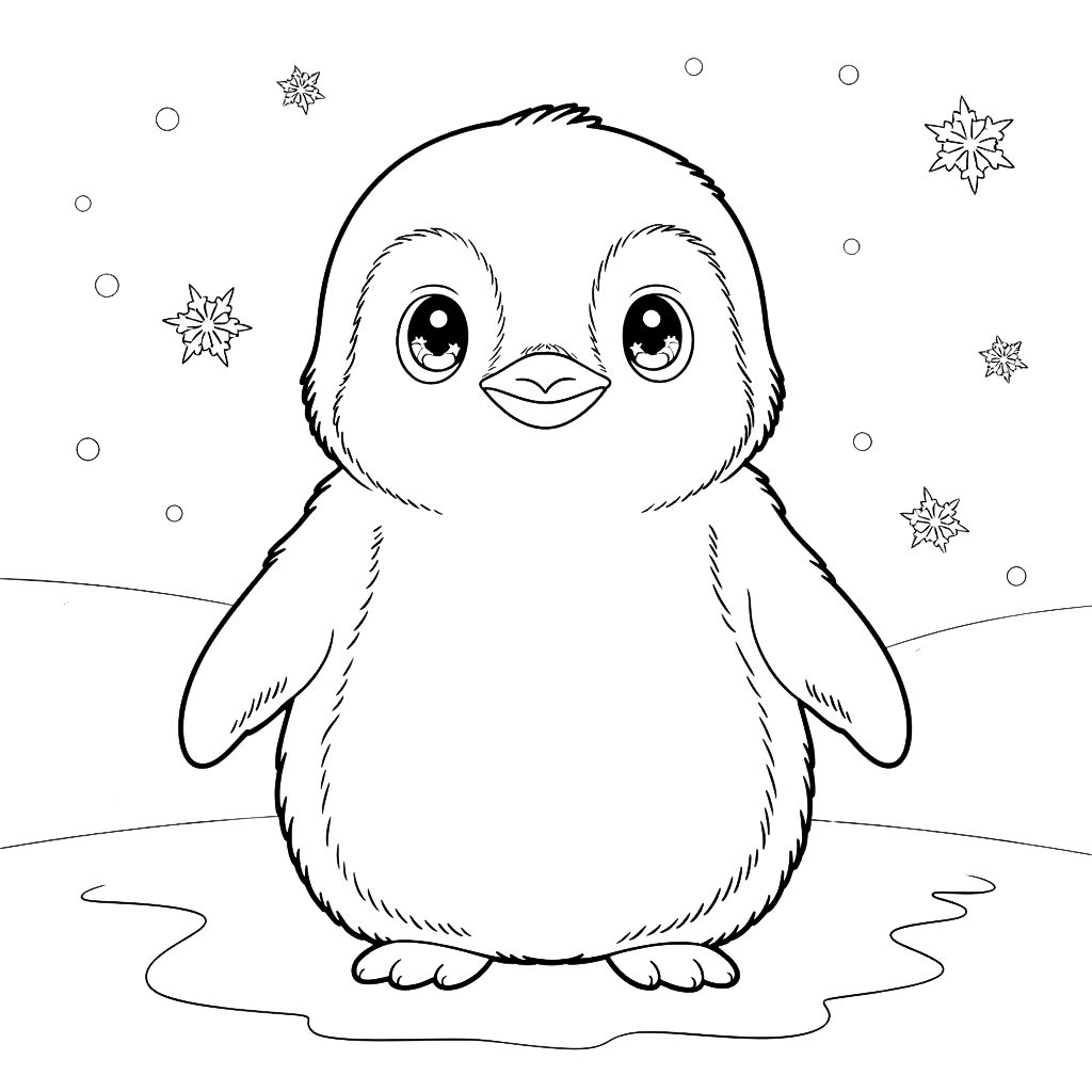 desenho para colorir de animais fofos