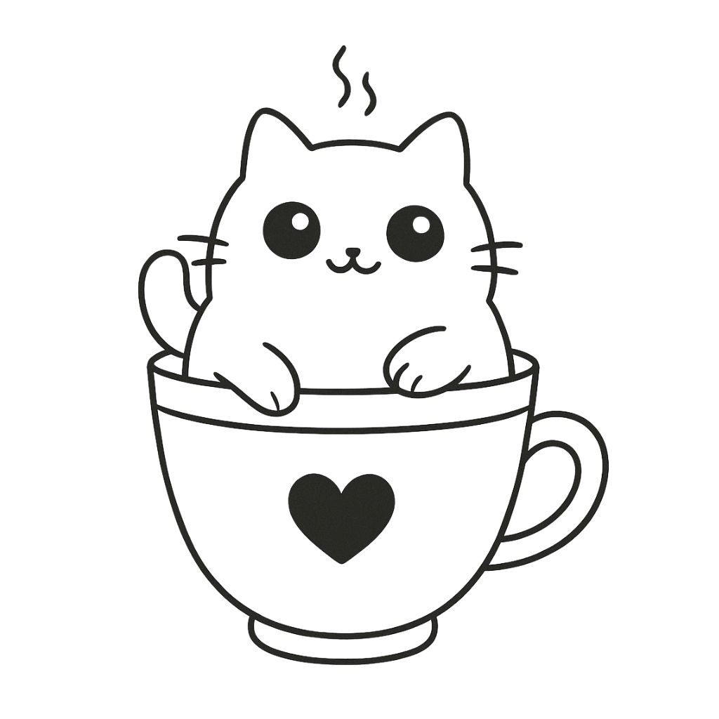 desenho de animais fofos para colorir