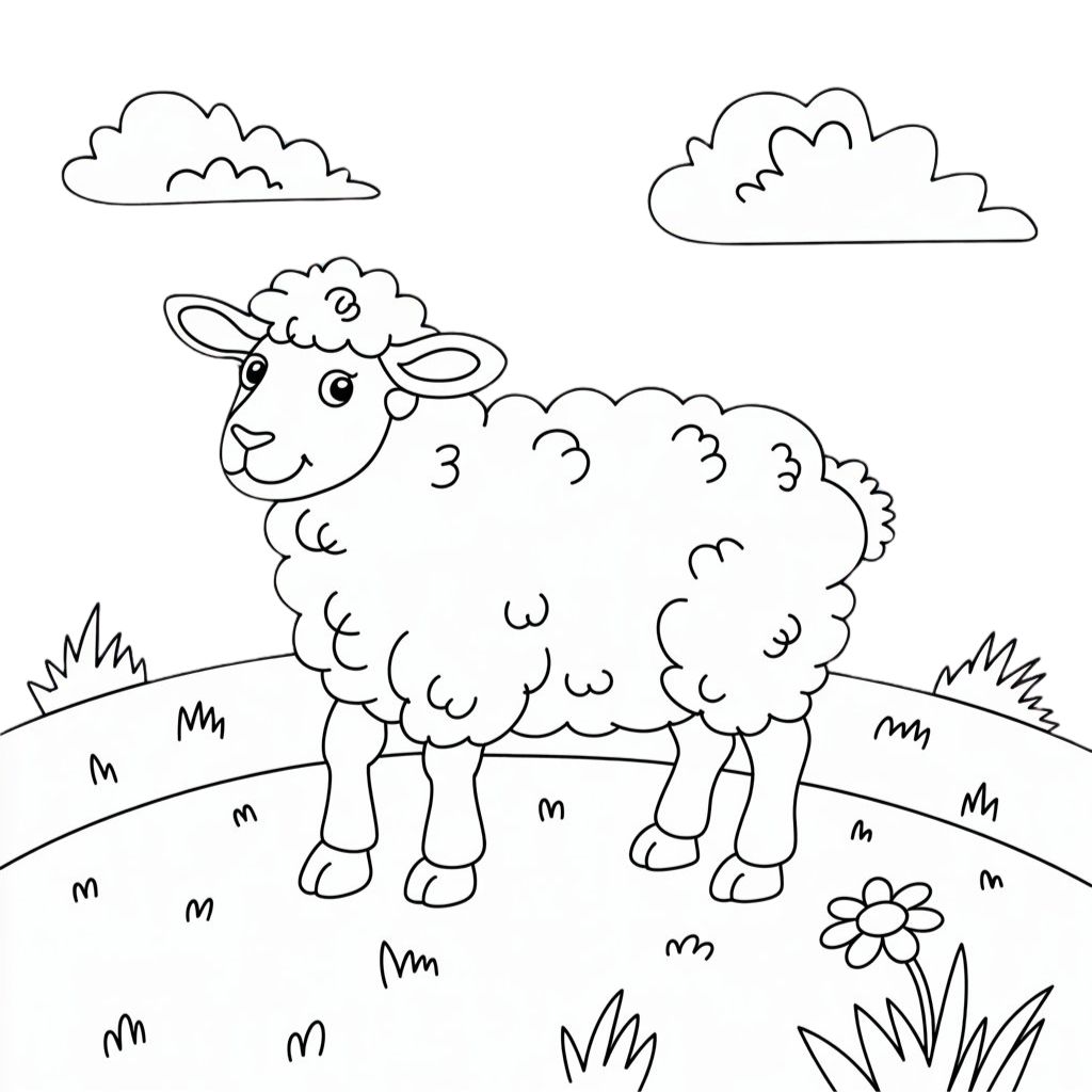 desenhos ovelhas para colorir