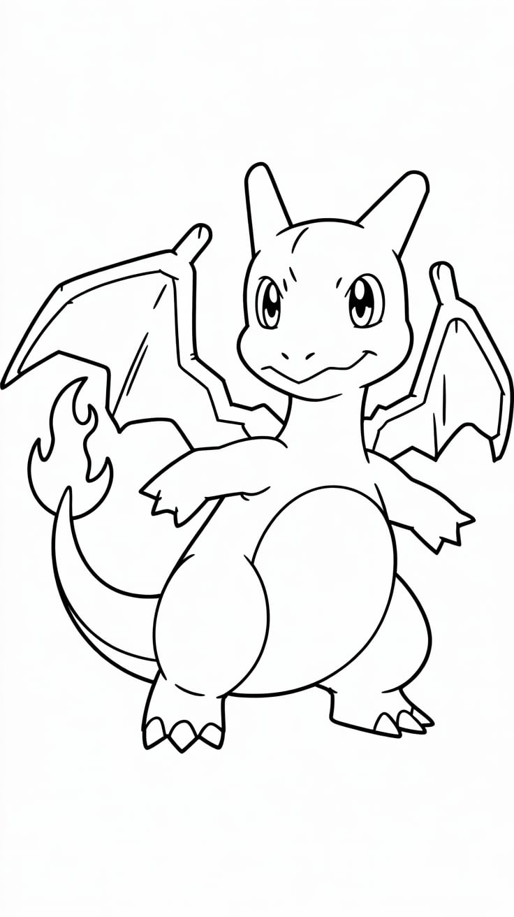 charizard x para colorir