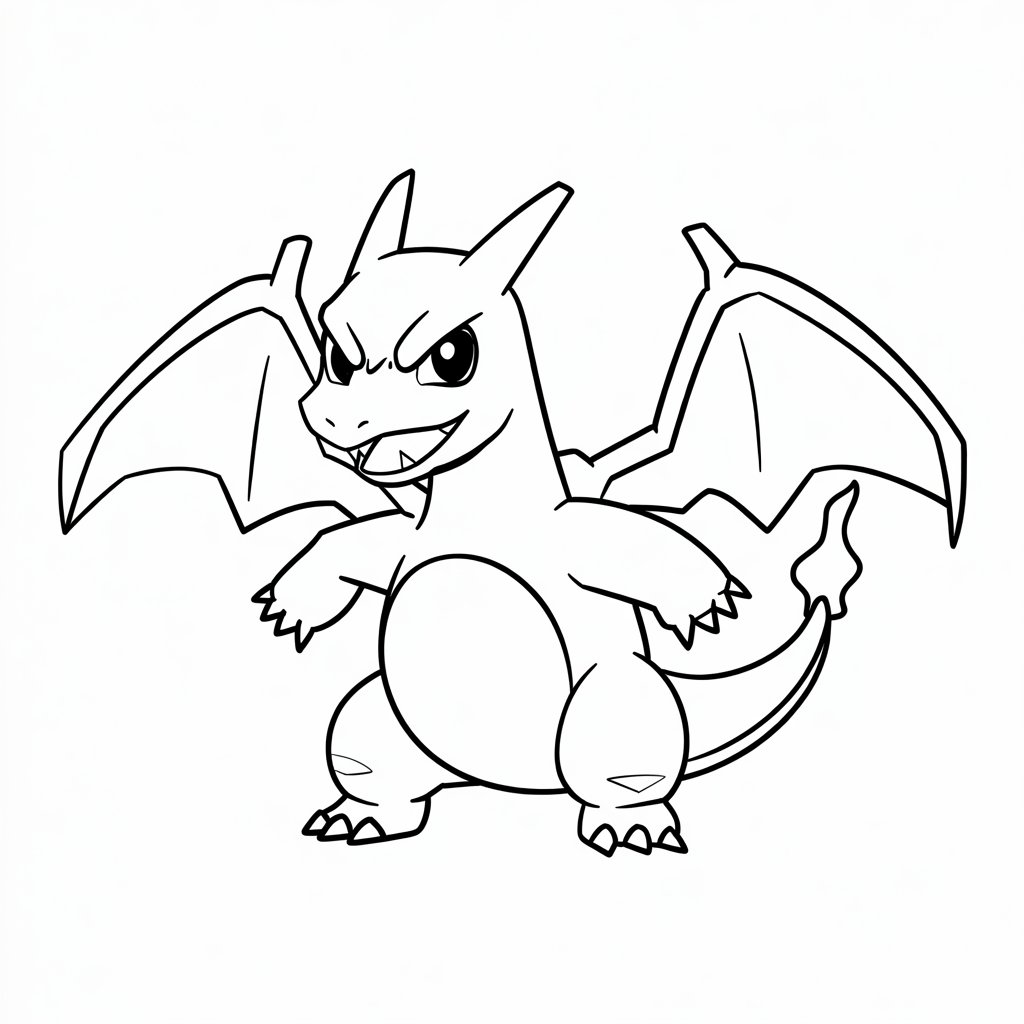 desenho do charizard para colorir