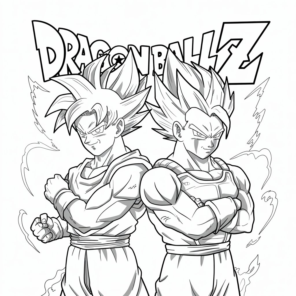 desenho para colorir goku