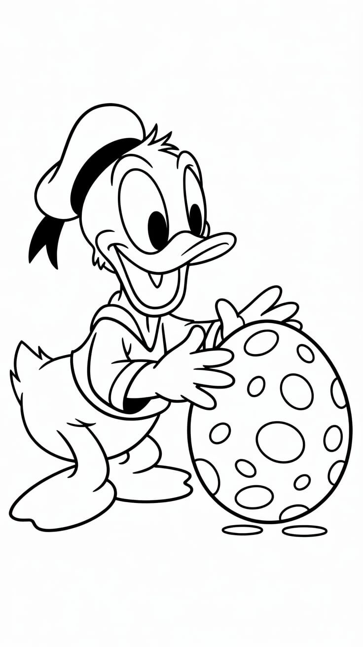 desenho do pato donald para colorir