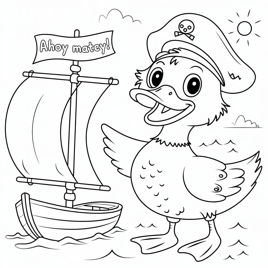 pato fofo desenho para colorir