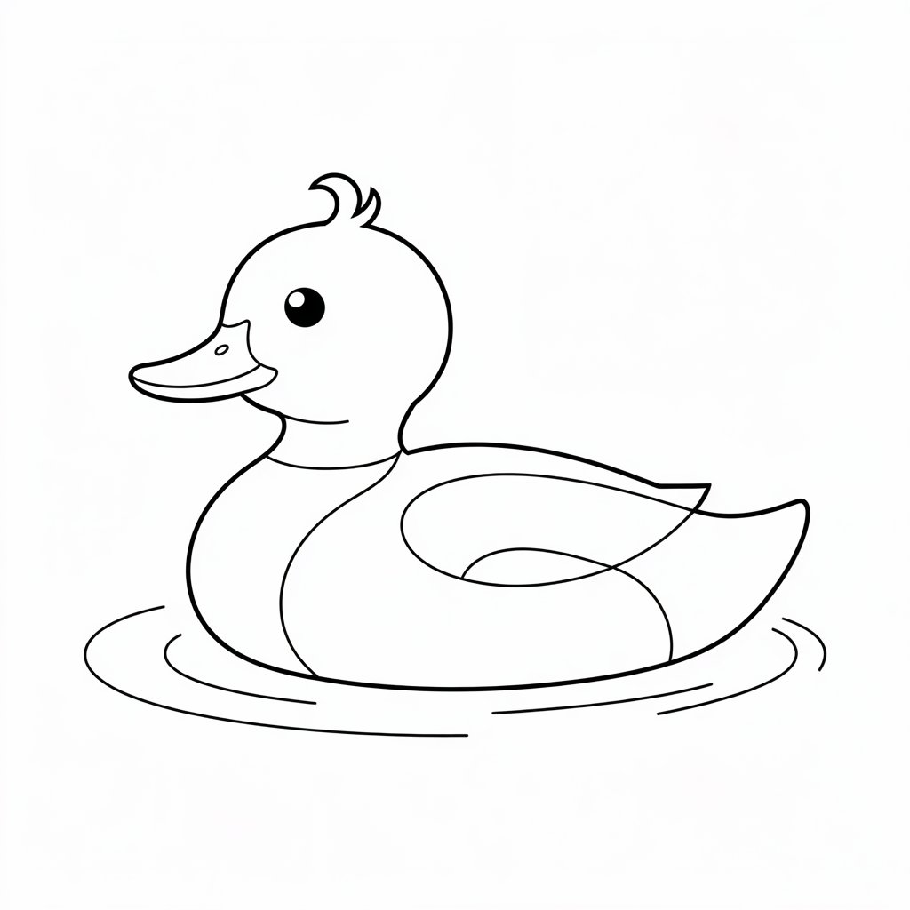 desenho de pato para colorir