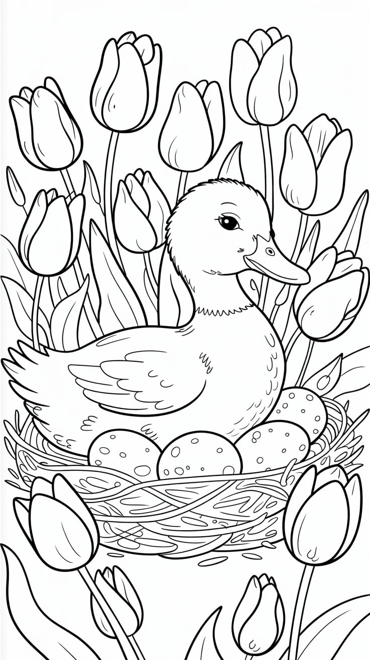 desenhos para colorir de patos
