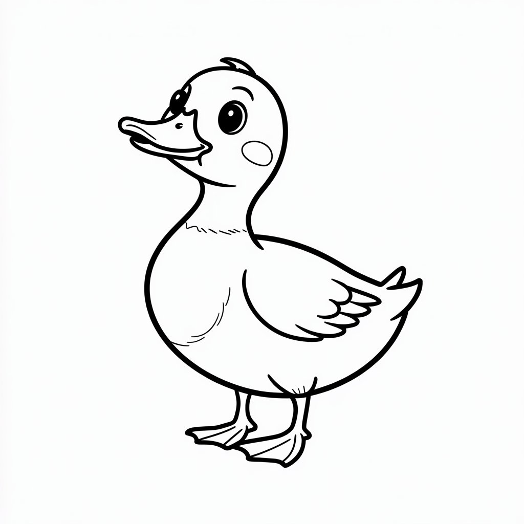 desenho para colorir pato