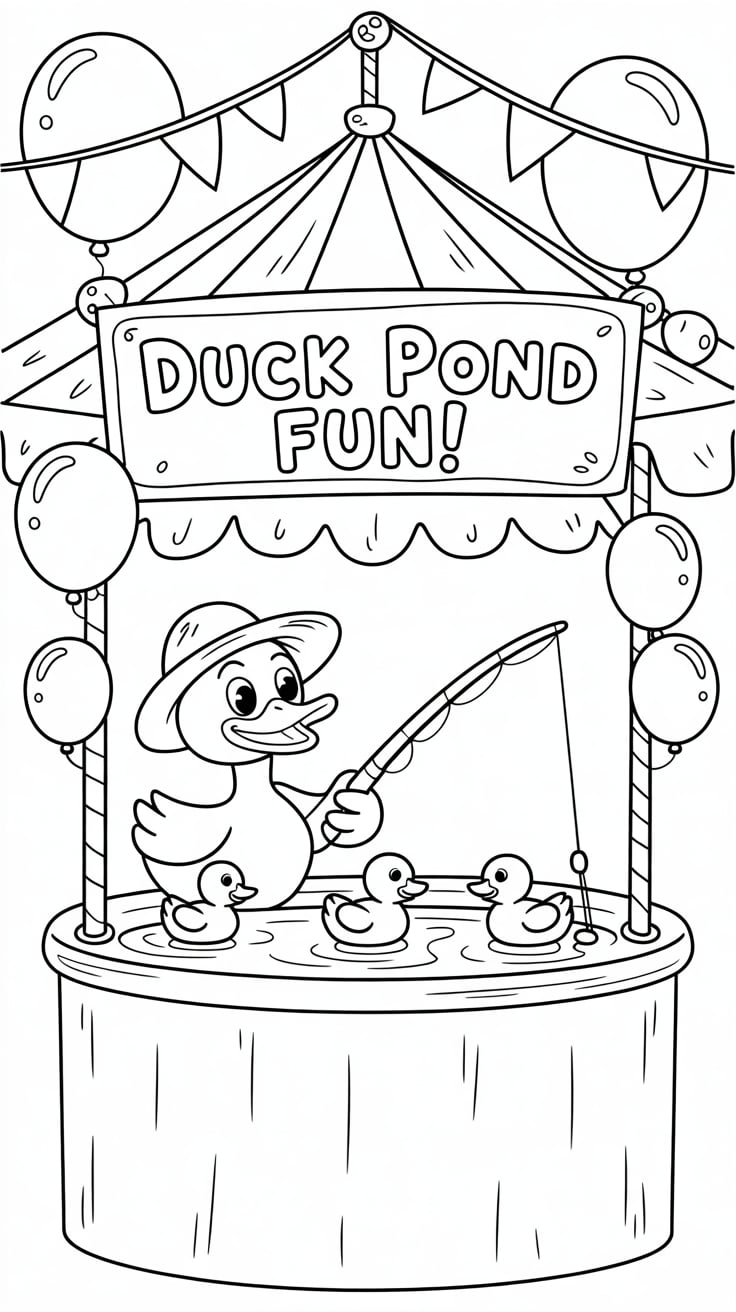 desenho do pato para colorir