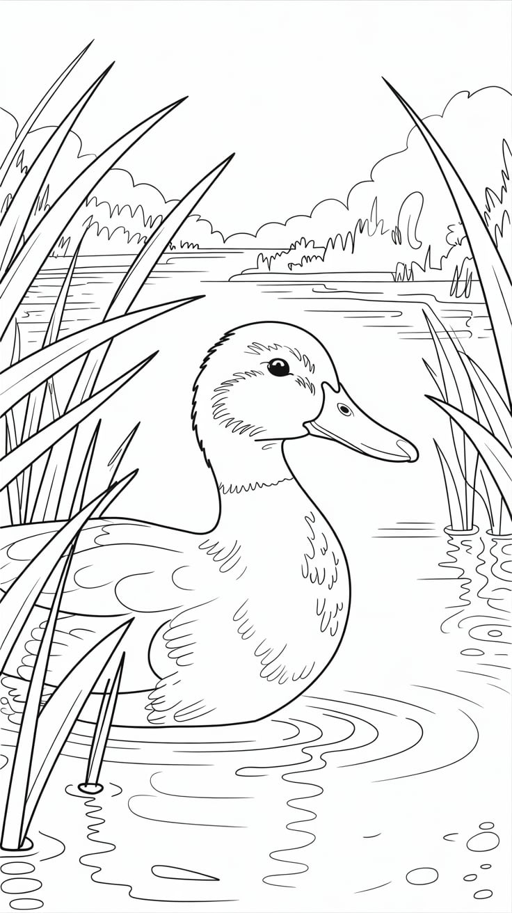 desenhos para colorir pato