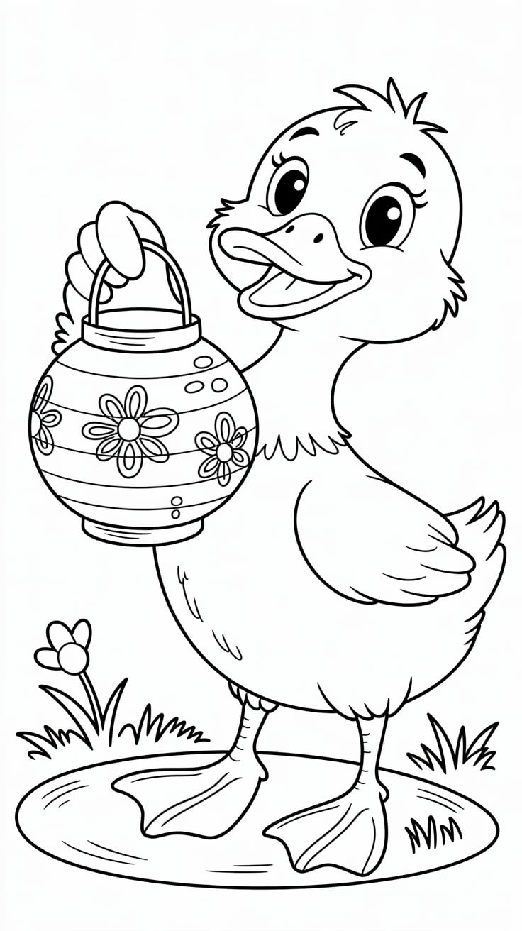 desenhos de patos para colorir