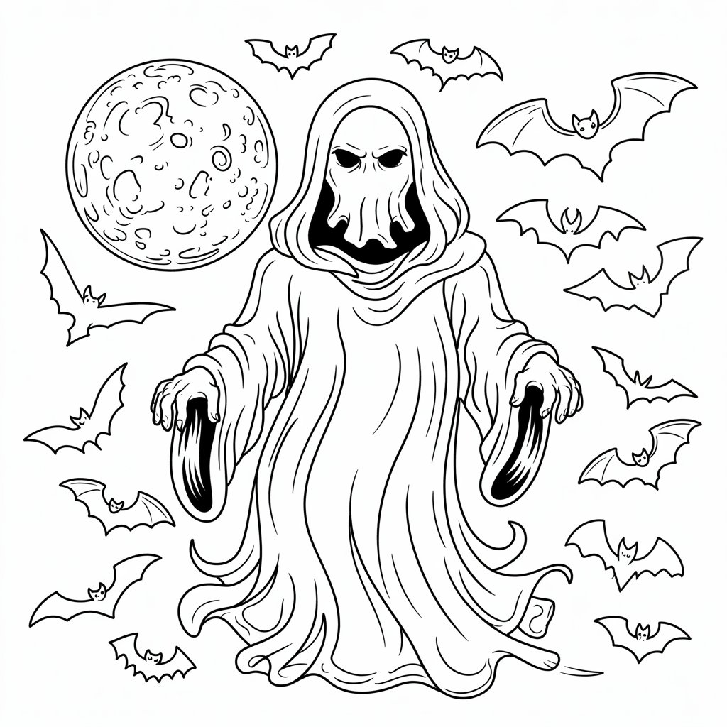 desenhos para colorir de fantasmas