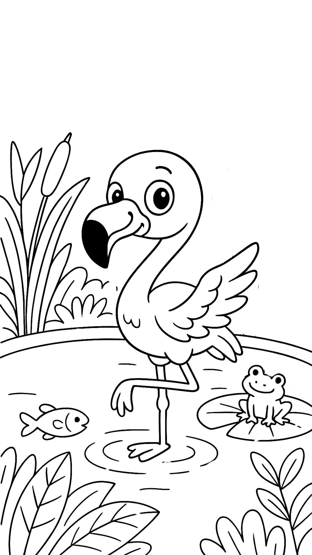 desenhos para colorir do flamingo