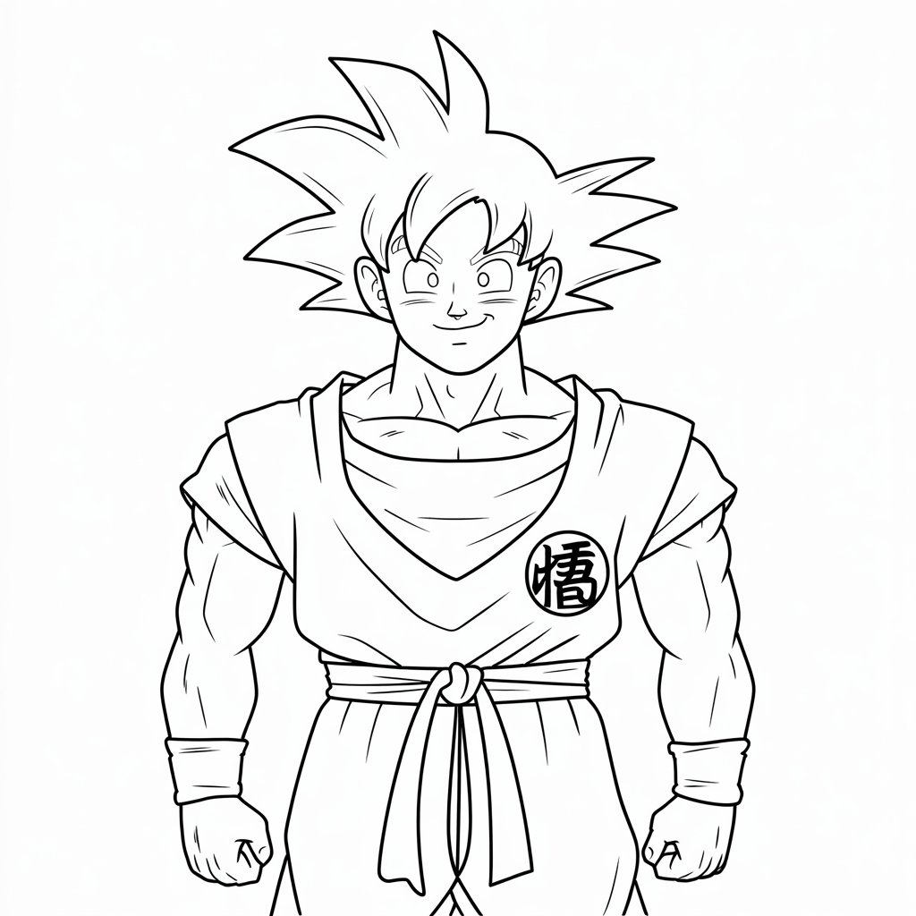 goku desenhos para colorir