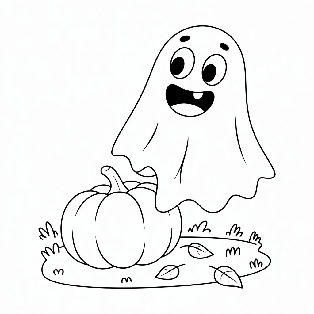 fantasma halloween para colorir