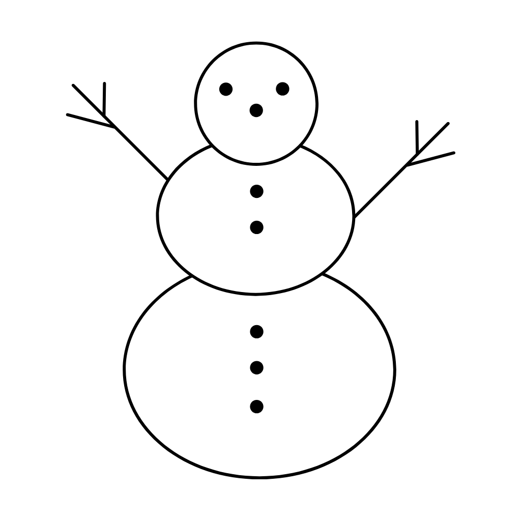 desenho de boneco de neve para colorir