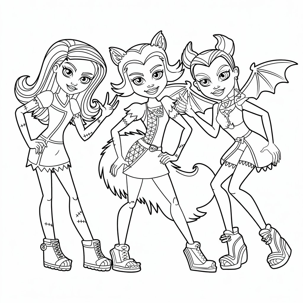 desenho da monster high para colorir