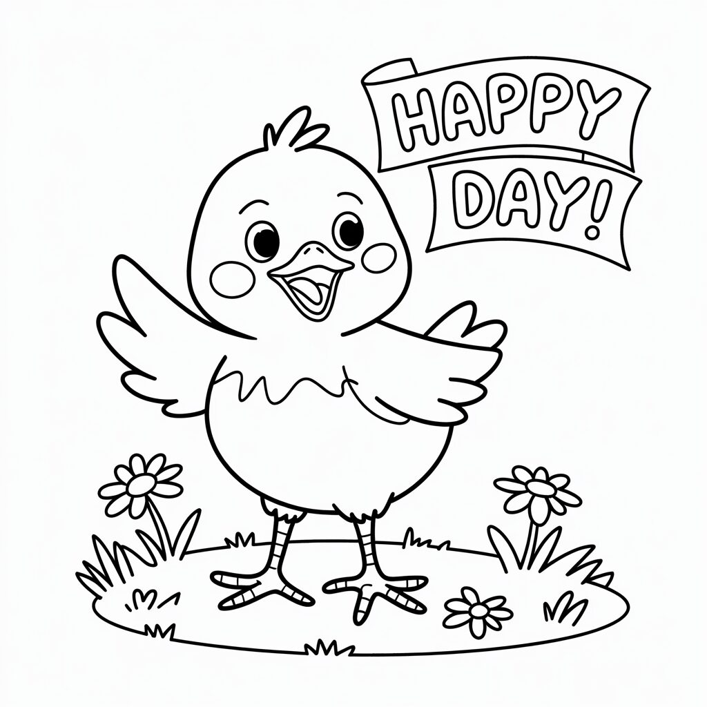 a vaca e o frango desenho par colorir facil