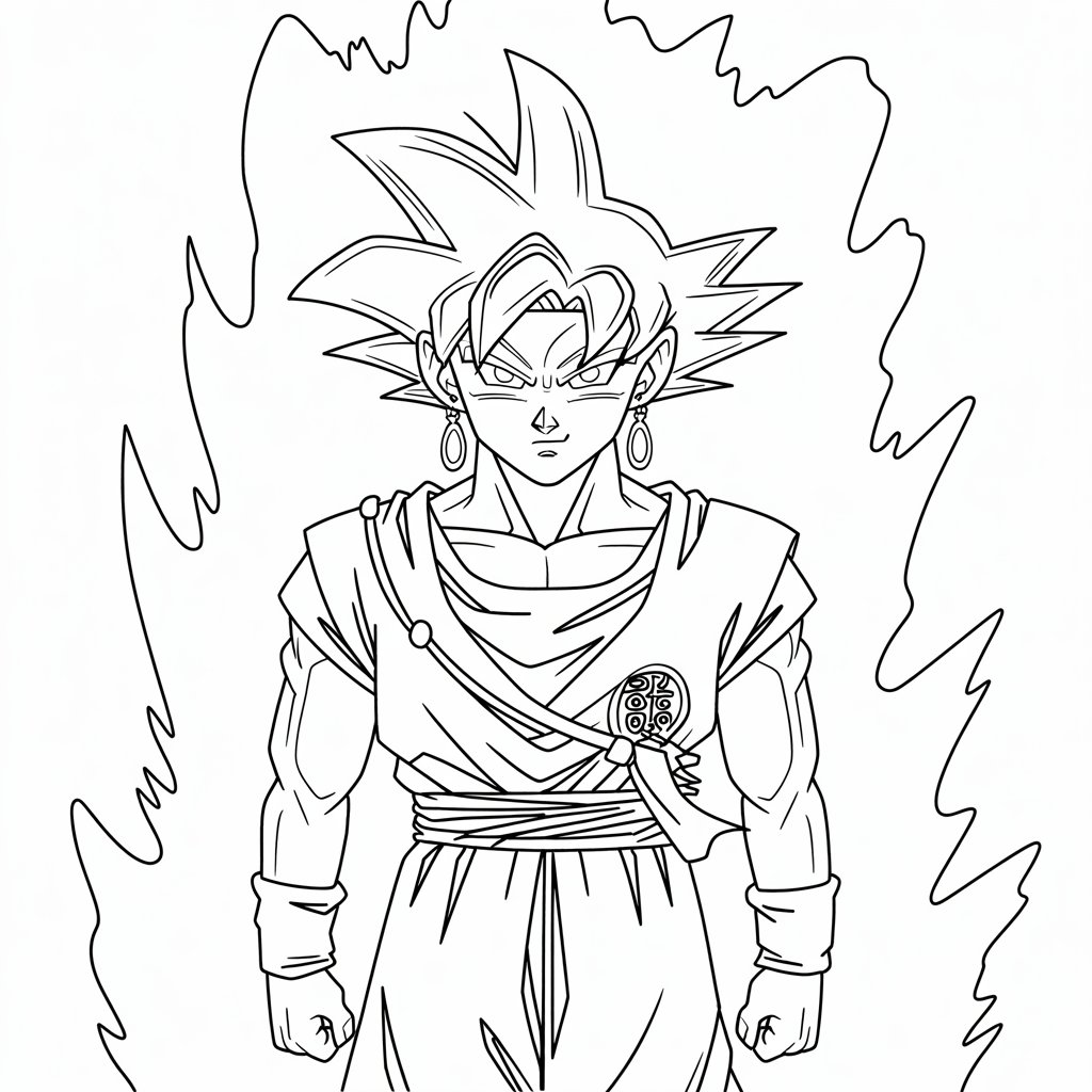 desenhos para colorir do goku