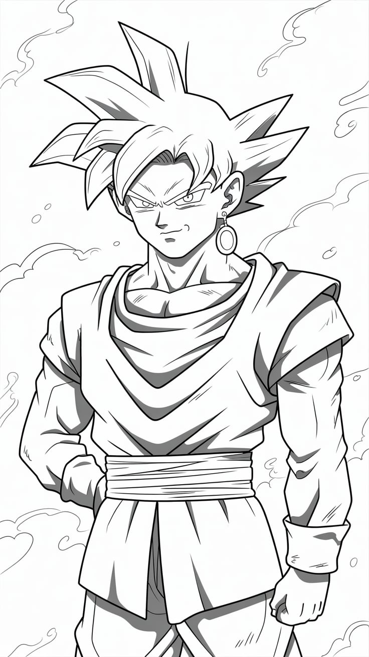 desenhos do goku para colorir