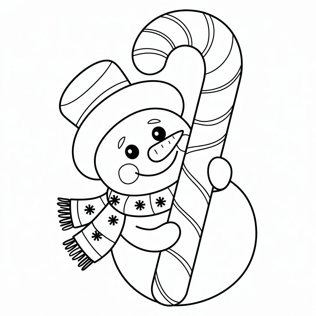 desenho boneco de neve para colorir