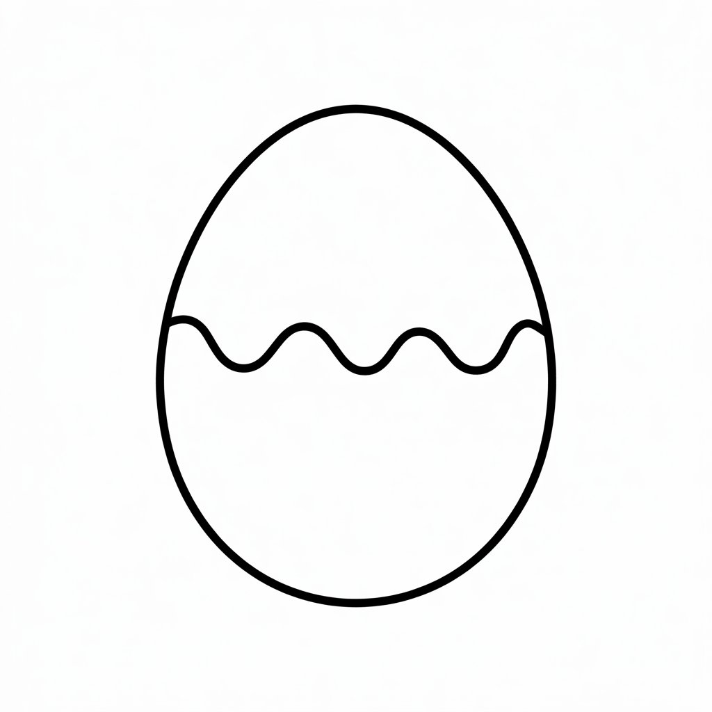 desenho de ovo de páscoa para imprimir e colorir