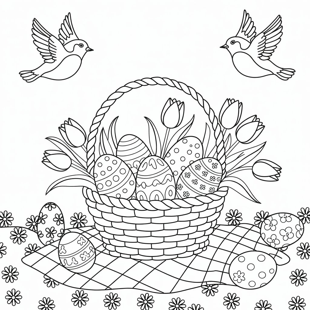 desenho do coelhinho da páscoa para colorir