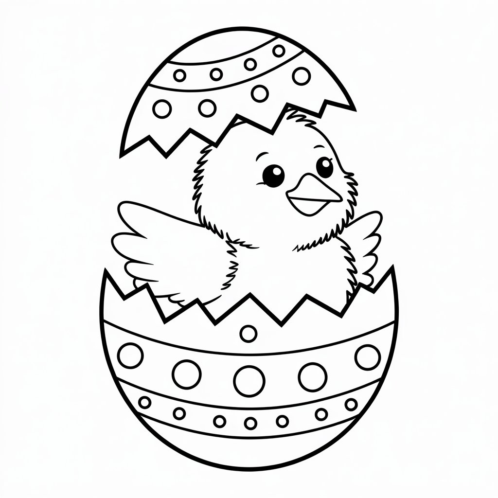 cesta de ovo de páscoa para colorir