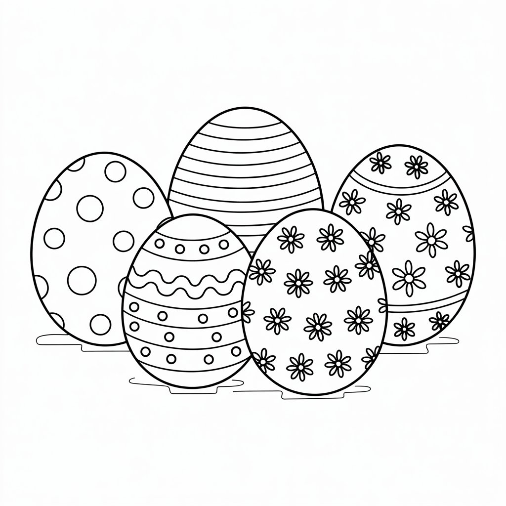 atividade ovo de páscoa para colorir