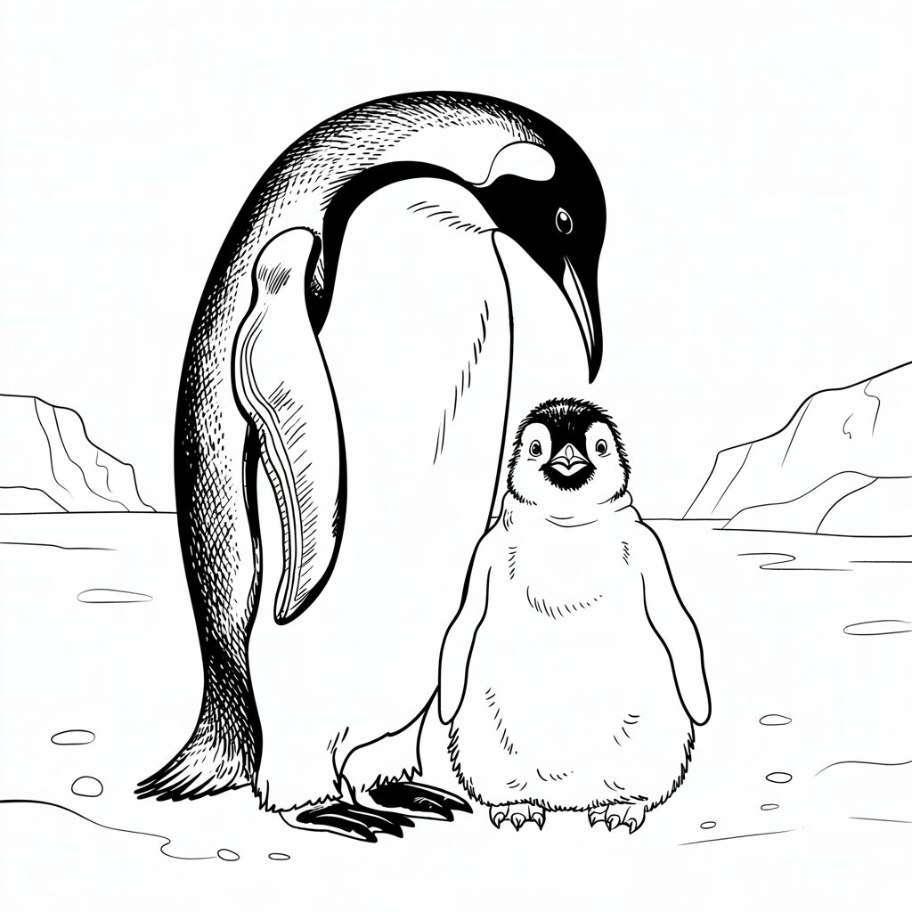 imagens de pinguim para colorir