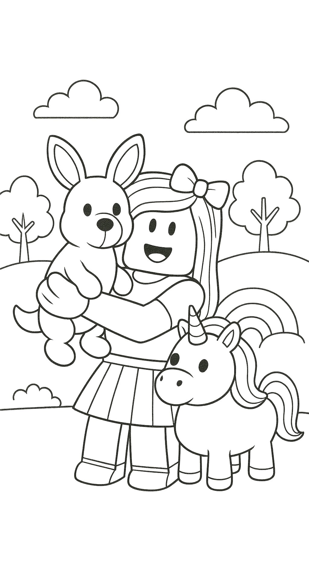 desenhos para colorir roblox feminino