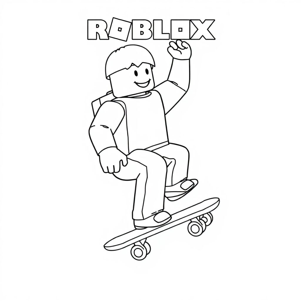 desenho para colorir do roblox