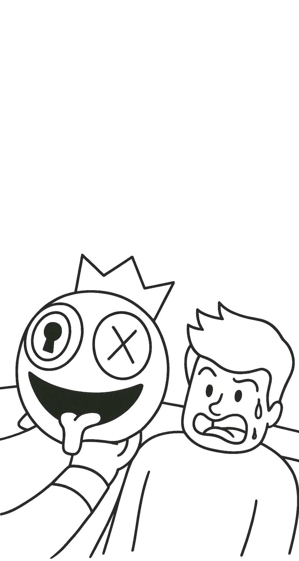 desenho de roblox para colorir