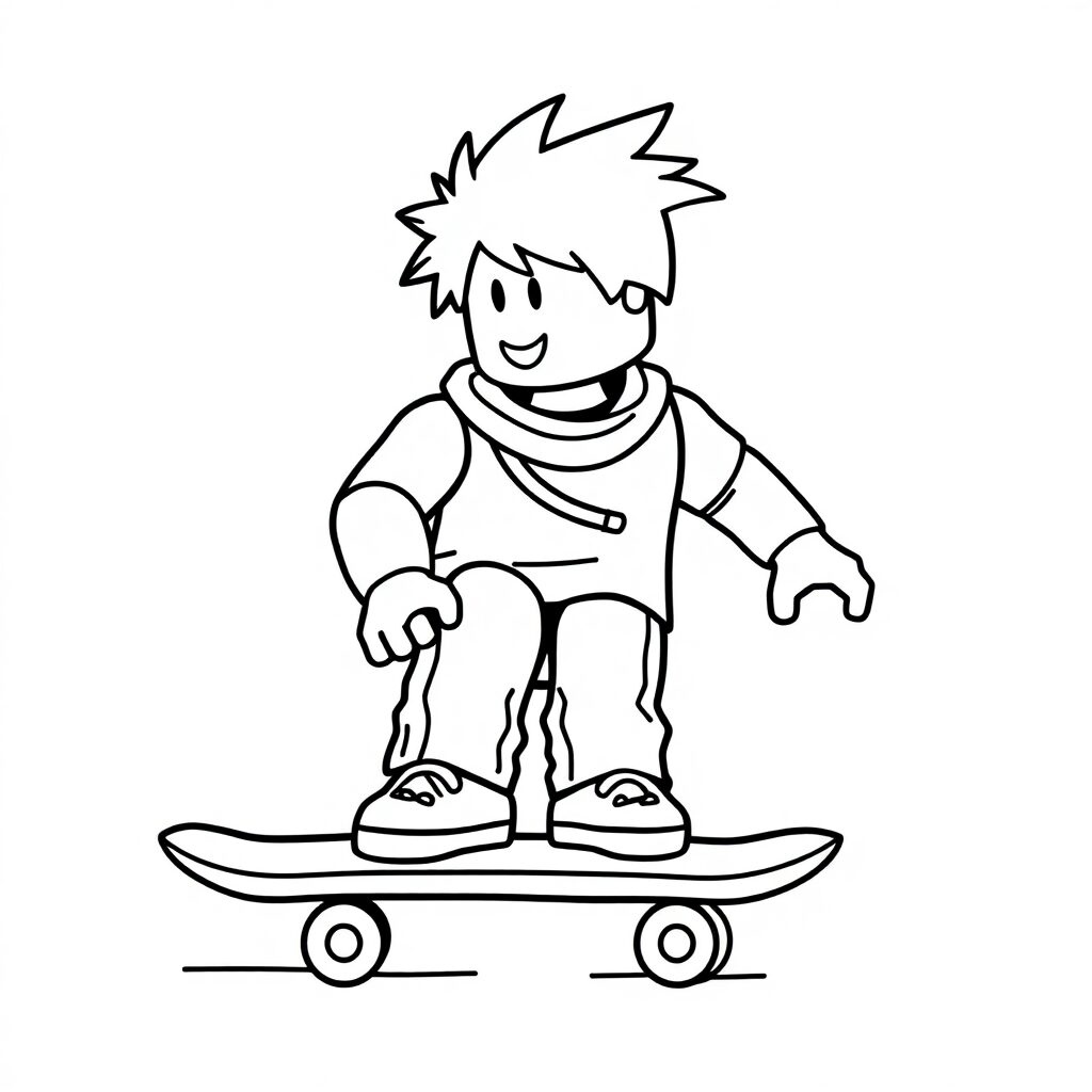 desenho roblox para colorir