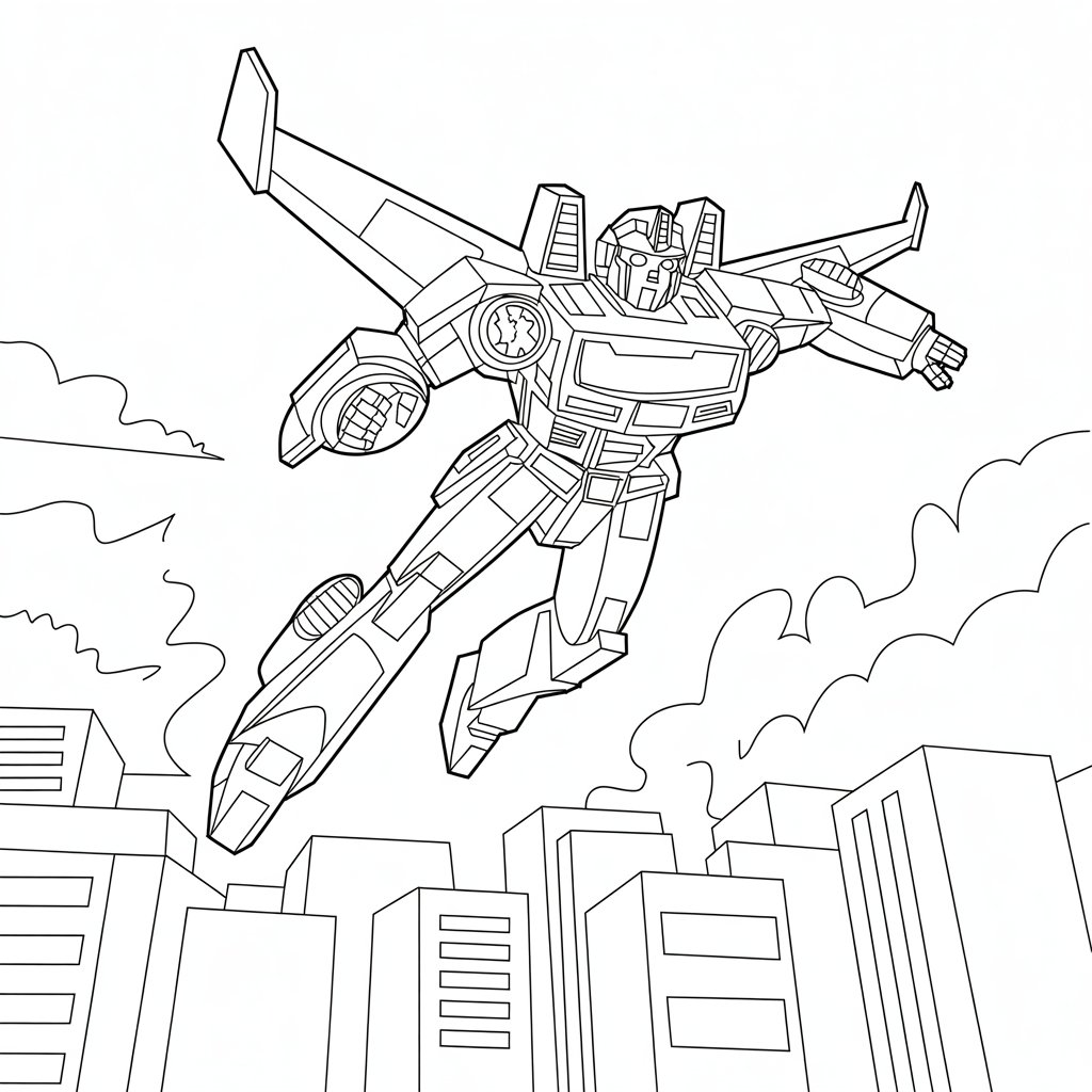 desenho do transformers para colorir