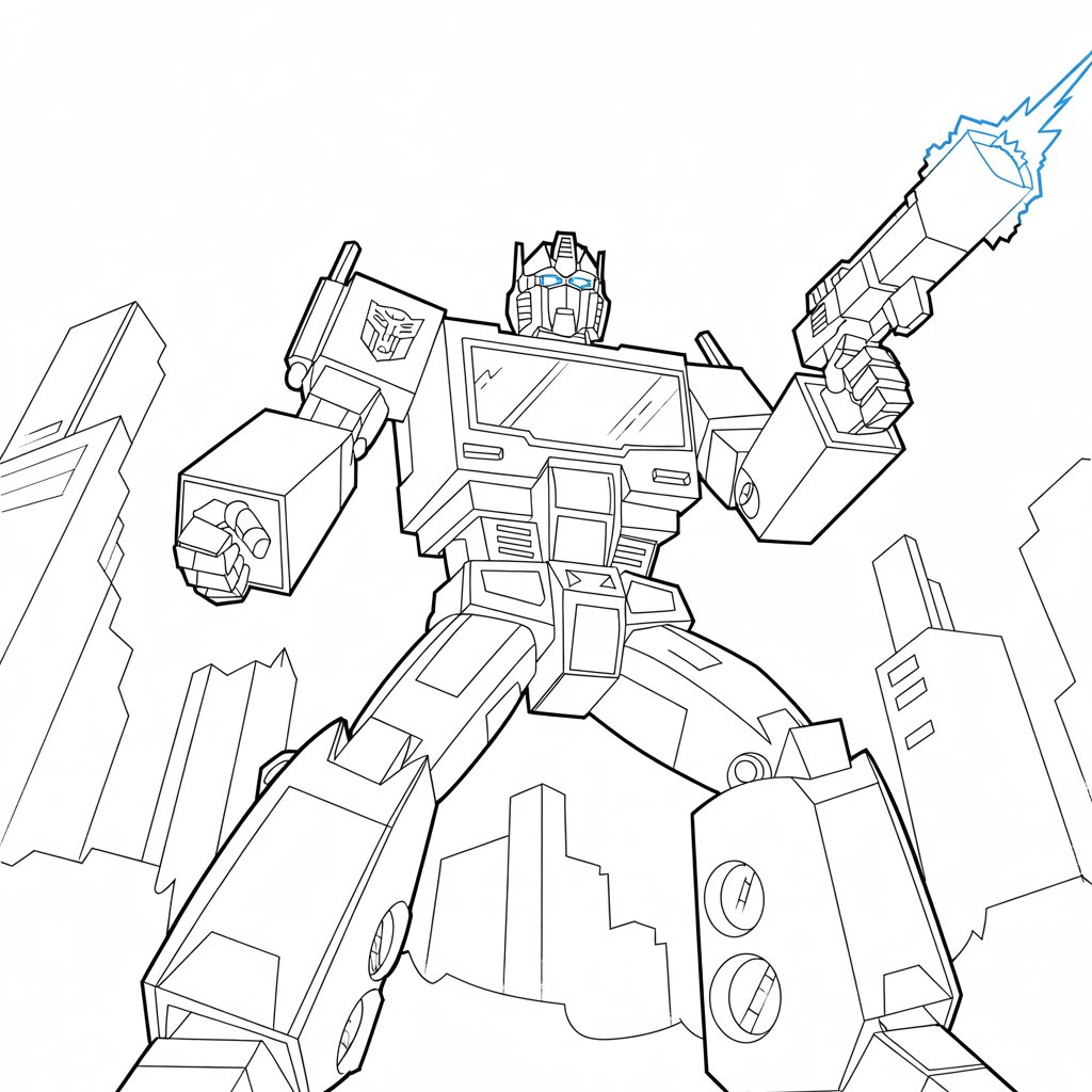 transformers para colorir