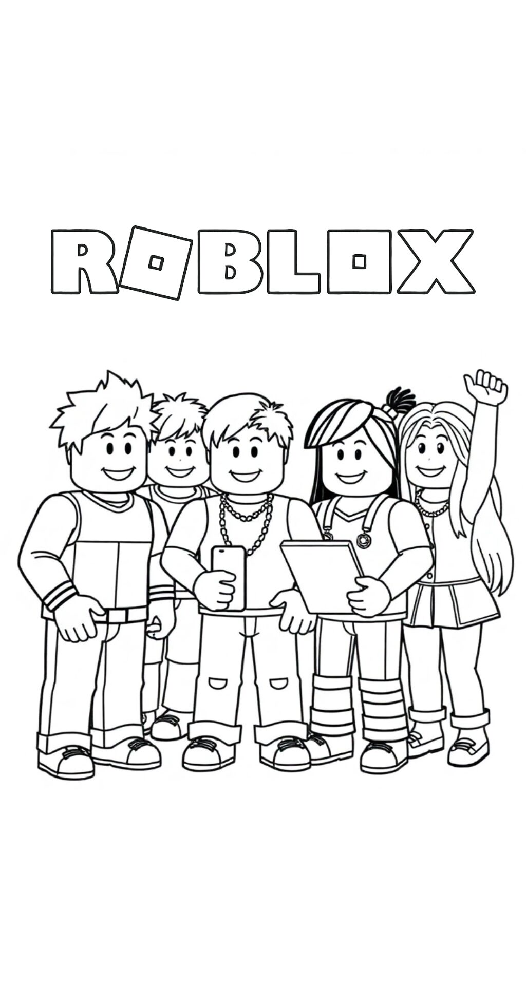 desenho para colorir roblox