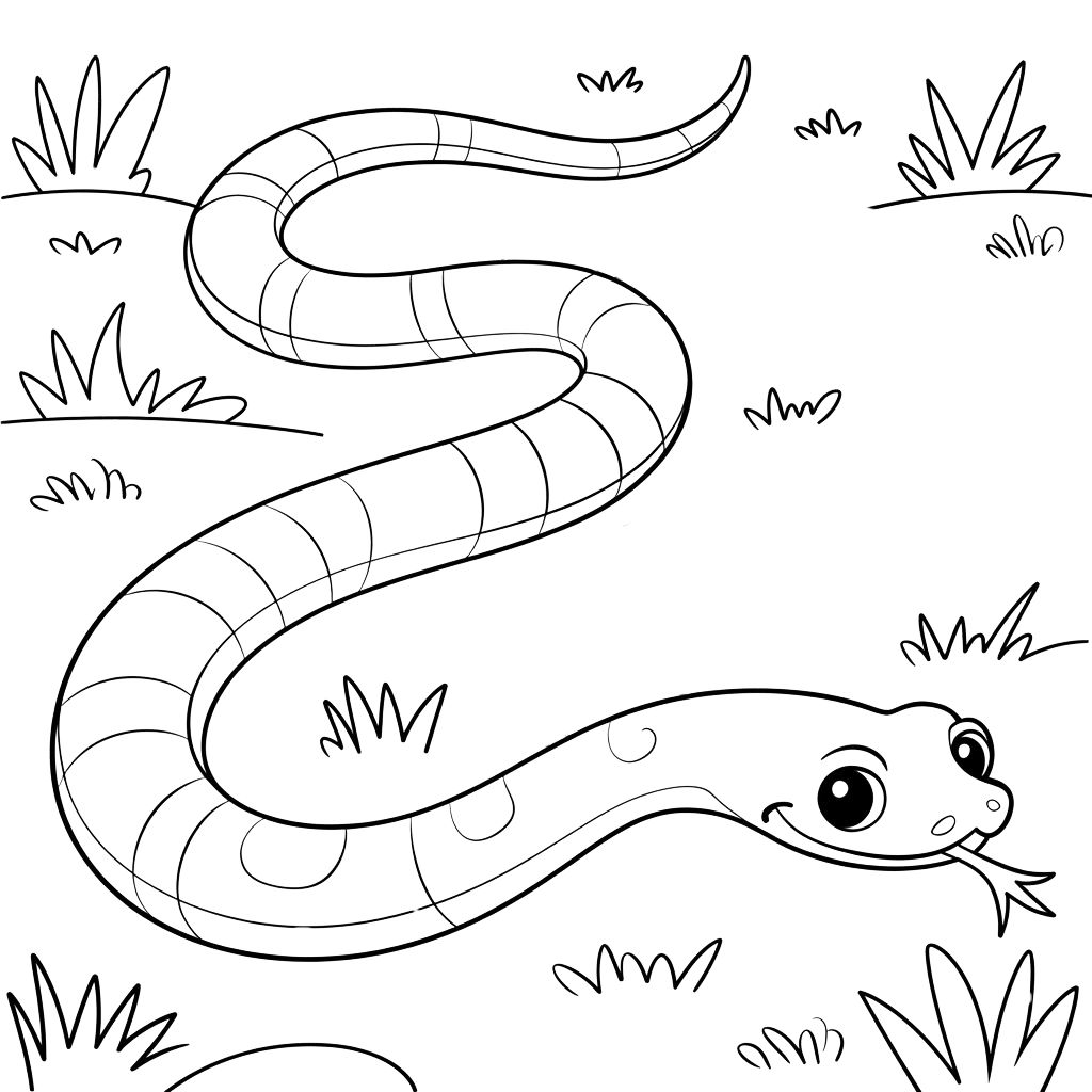 cobras desenhos para colorir
